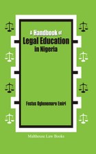 A Handbook of Legal Education in Nigeria