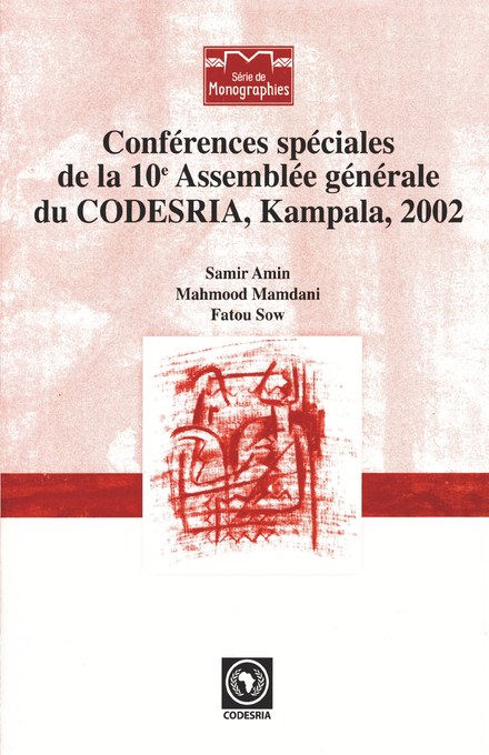 Conferences speciales de la 10e Assemblee generale du CODESRIA, Kampala, 2002