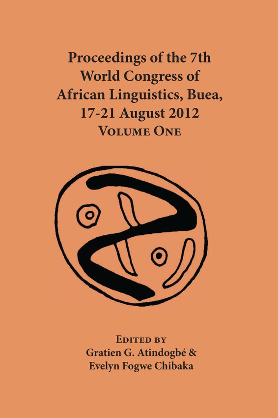 Proceedings of the 7th World Congress of African Linguistics, Buea, 17-21 August 2012