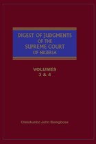 The Digest of Judgments of the Supreme Court of Nigeria